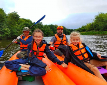 Семейный поход на байдарках с автосопровождением «Берег Клязьмы и Драконы»