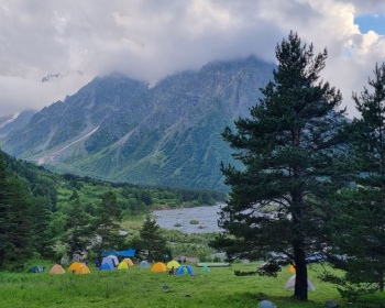 Жемчужина Кавказа — Чегемское ущелье вместе с детьми (в палатках)