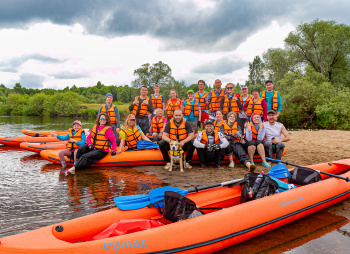 Гастрономический сплав по реке Медведица с баней и автосопровождением