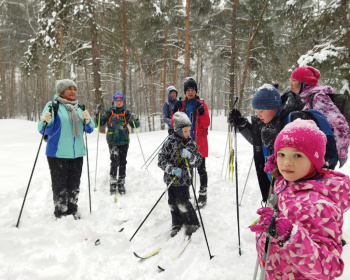 Однодневный лыжный поход «Снежные горки» для детей и их родителей