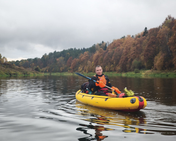 Поход по верховьям Волги на одноместных байдарках с автосопровождением
