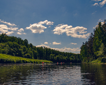 Поход по верховьям Волги на одноместных байдарках с автосопровождением