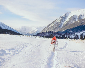 Зимние праздники в горах Кавказа