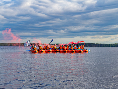 Поход на байдарках по Московскому морю