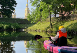 На SUP в самое сердце Петербурга |Крейсер Аврора и Петропавловская крепость