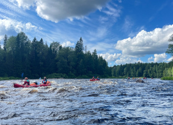 Сплав по реке Суна на байдарках