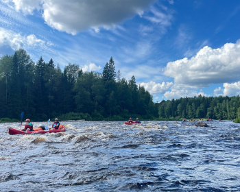Сплав по реке Суна на байдарках