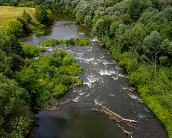Поход на одноместных байдарках по реке Осетр с автосопровождением