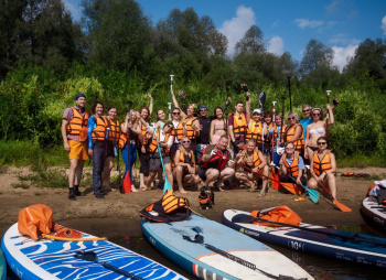 Поход на сапах по реке Клязьма с ночевкой в палатках с автосопровождением