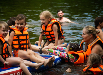 Семейный поход на сапах по реке Клязьма с ночевкой в палатках и автосопровождением