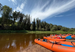 Сплав на байдарках по реке Днепр