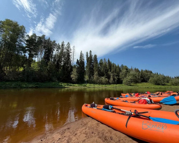Сплав на байдарках по реке Днепр