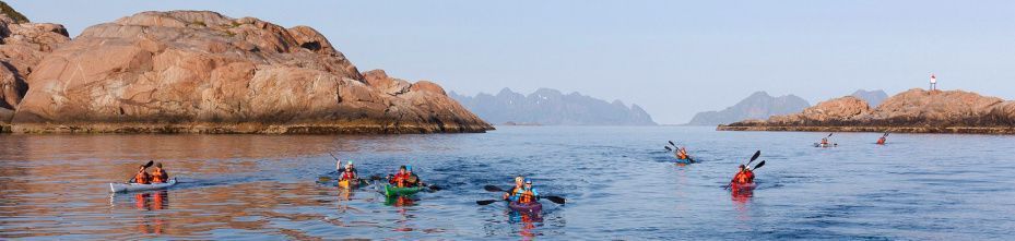 Туры на морских каяках в северной Норвегии 